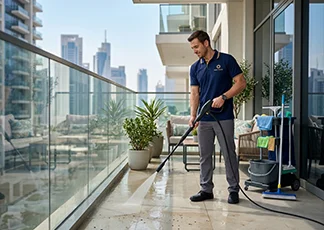 balcony deep cleaning